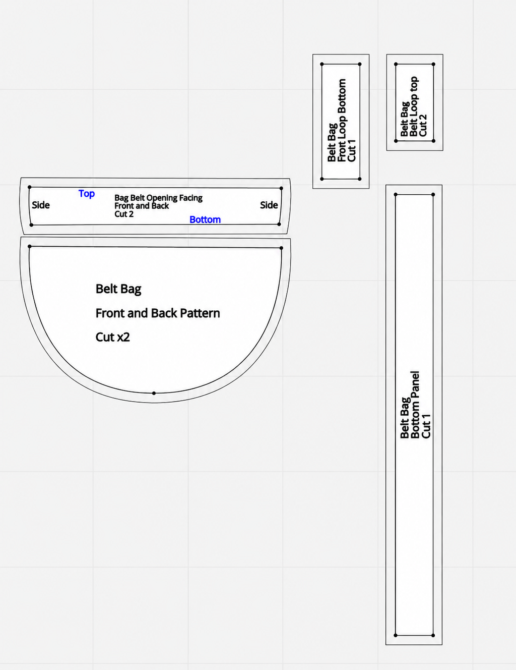 Belt Bag Pattern (producto digital)