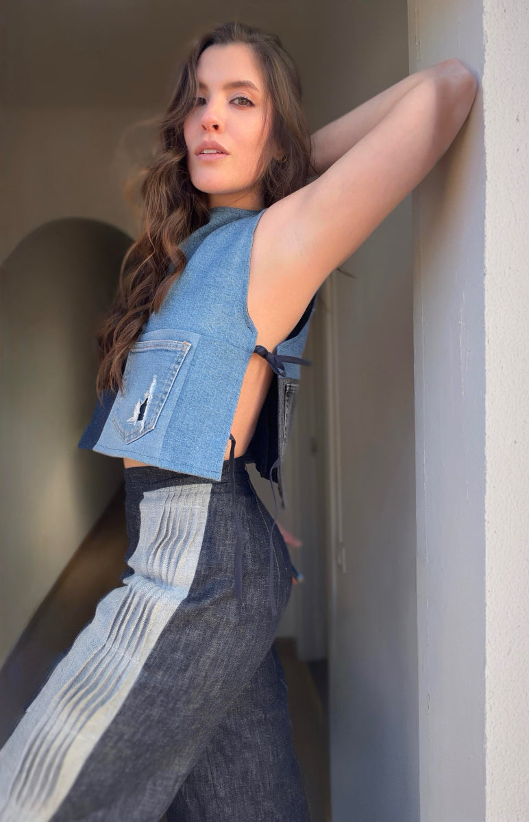 Patchwork Denim top – Edición Limitada