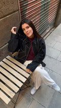Chaqueta denim retazos